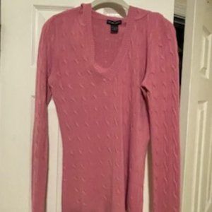 Pink soft sweater hoodie